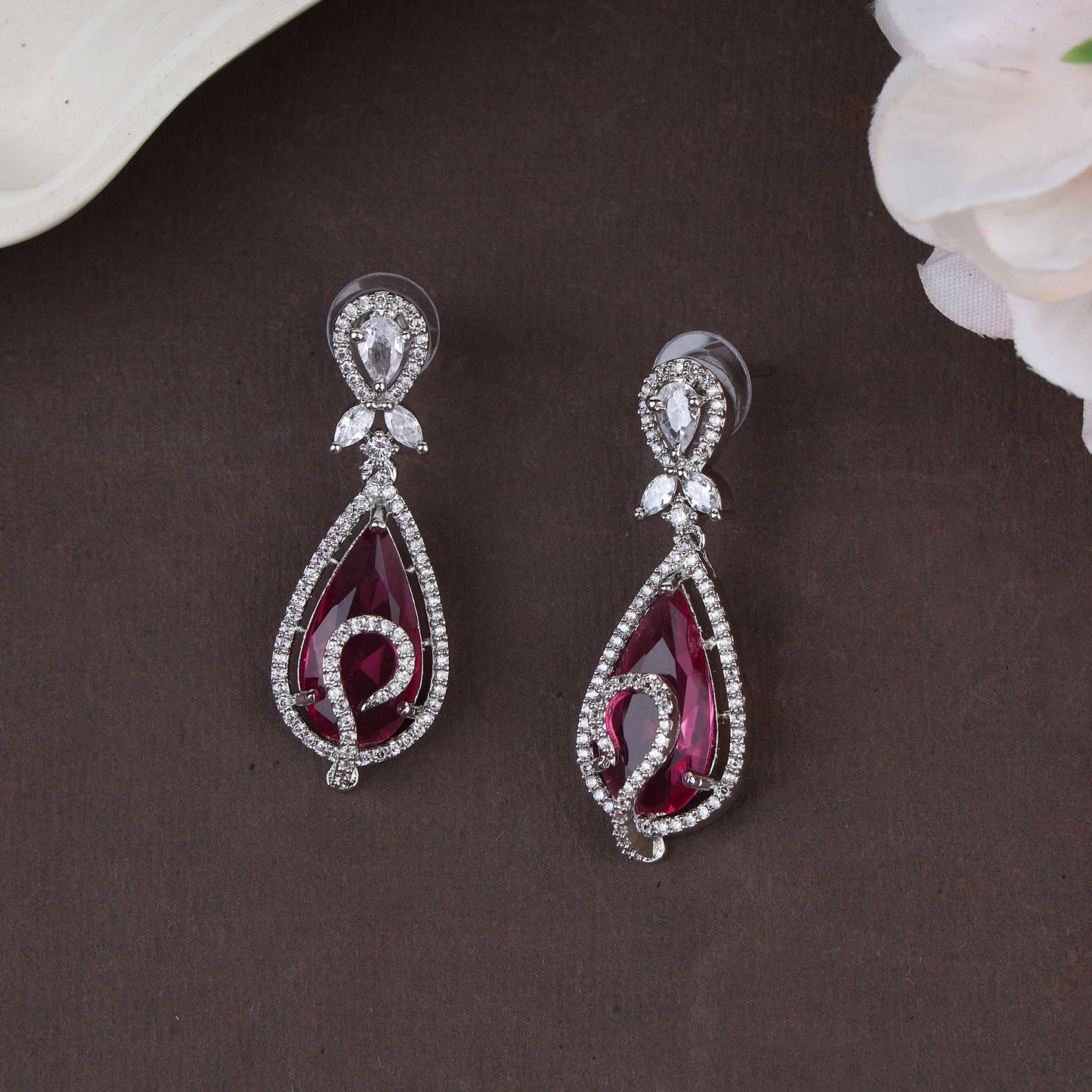 Classic Zircon Earrings