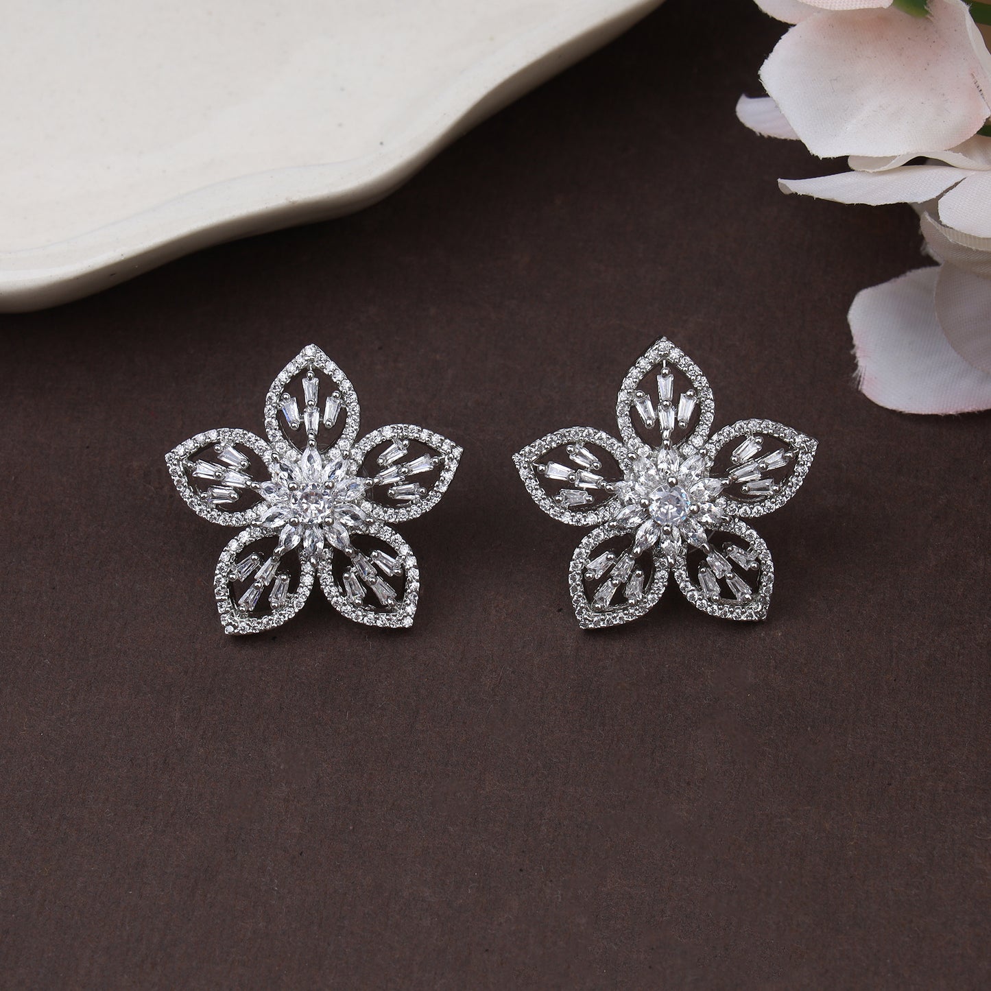 Flower Design Studs