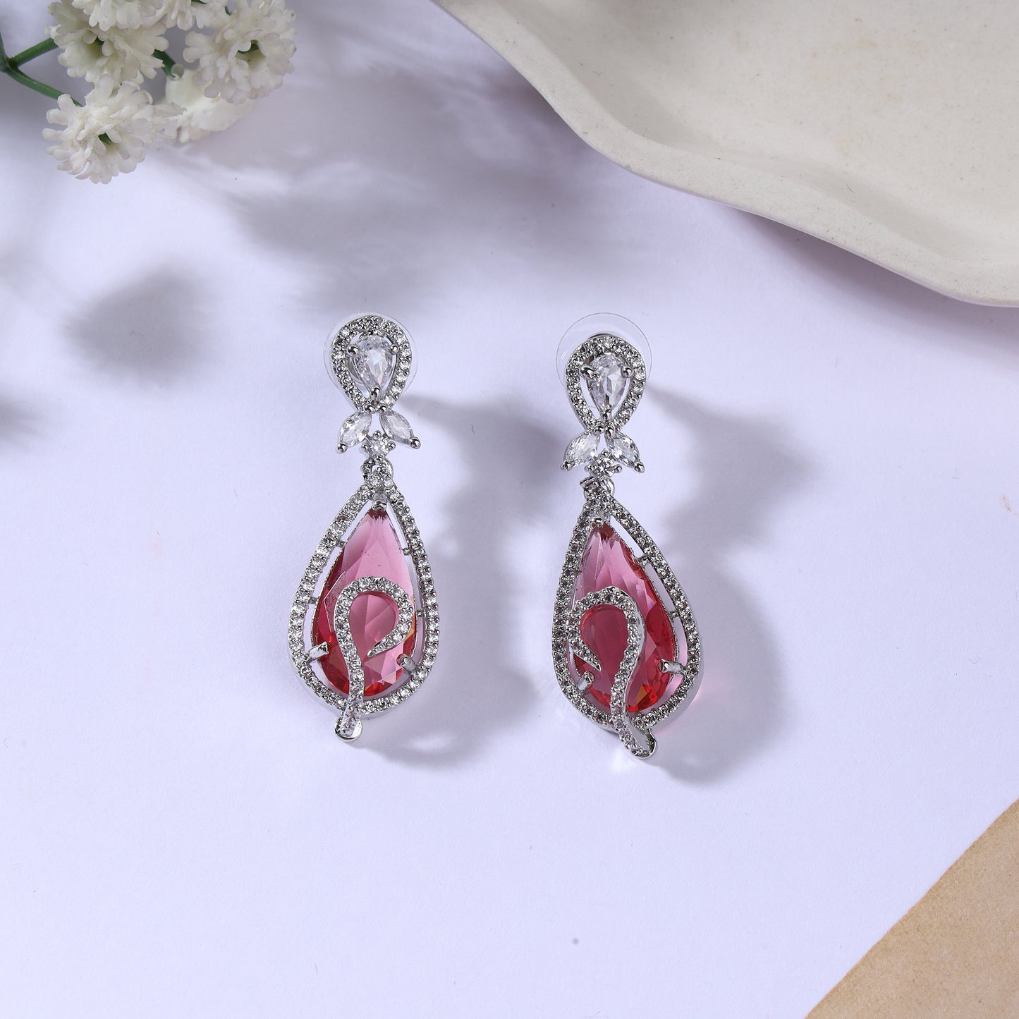 Classic Zircon Earrings