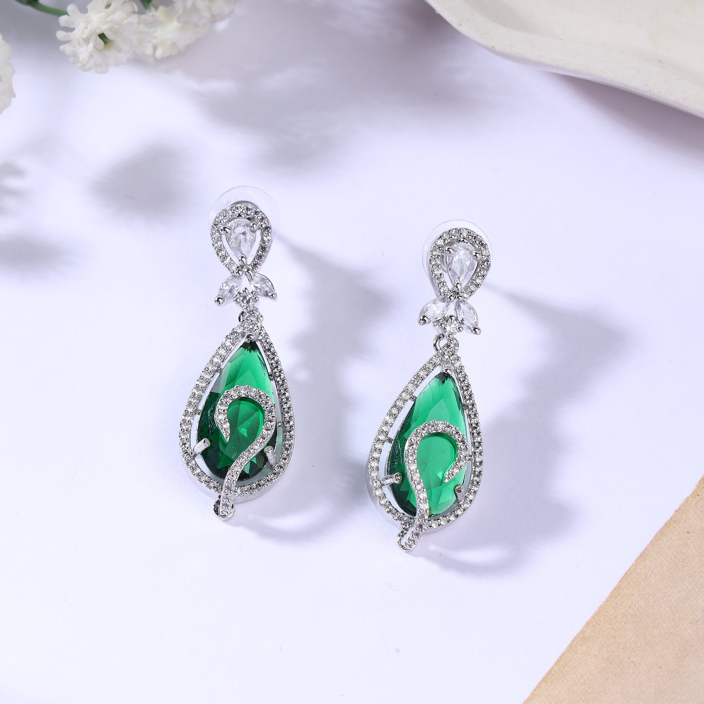 Classic Zircon Earrings