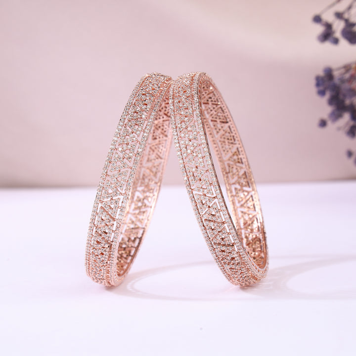 American Diamond Bangles Set