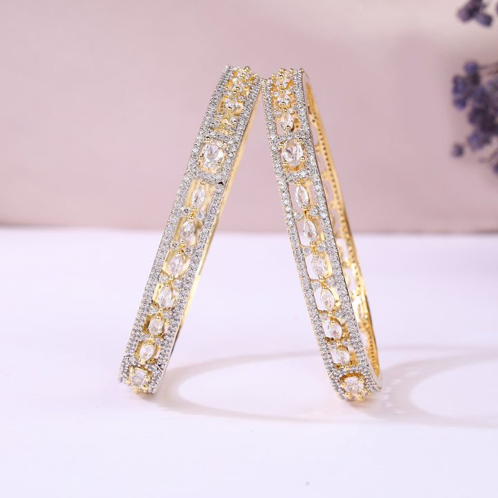 Beautiful Zircon Bangles Set