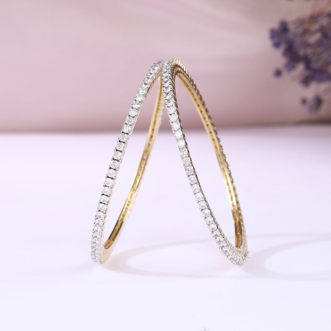 Cubic Zirconia Bangles Set