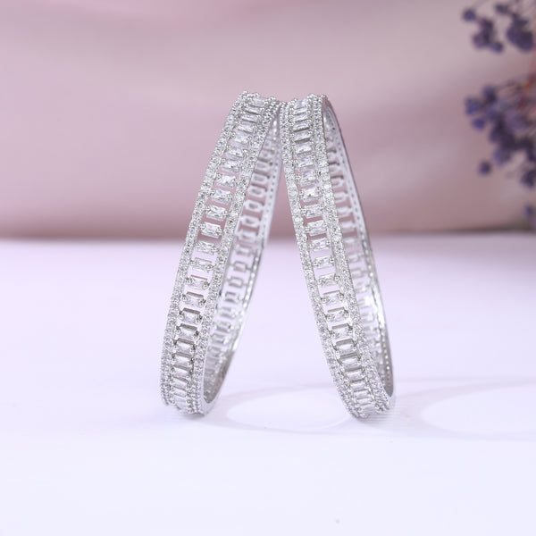 Premium American Diamond Bangles Set