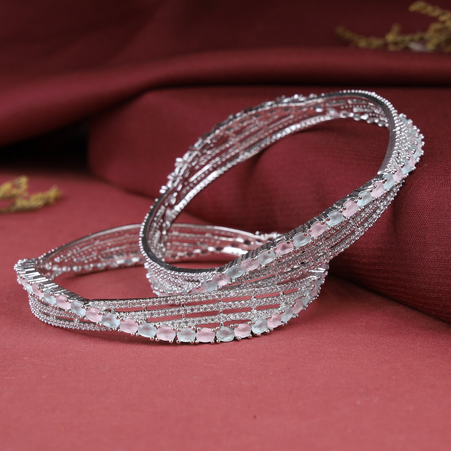 Zirconia Bangles Set