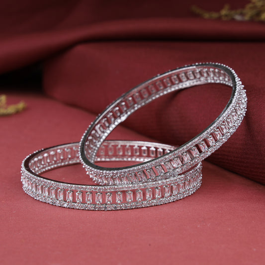 American Diamond Bangle Set