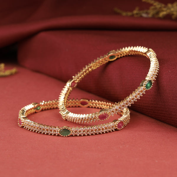 Gold Plated Bangle Set