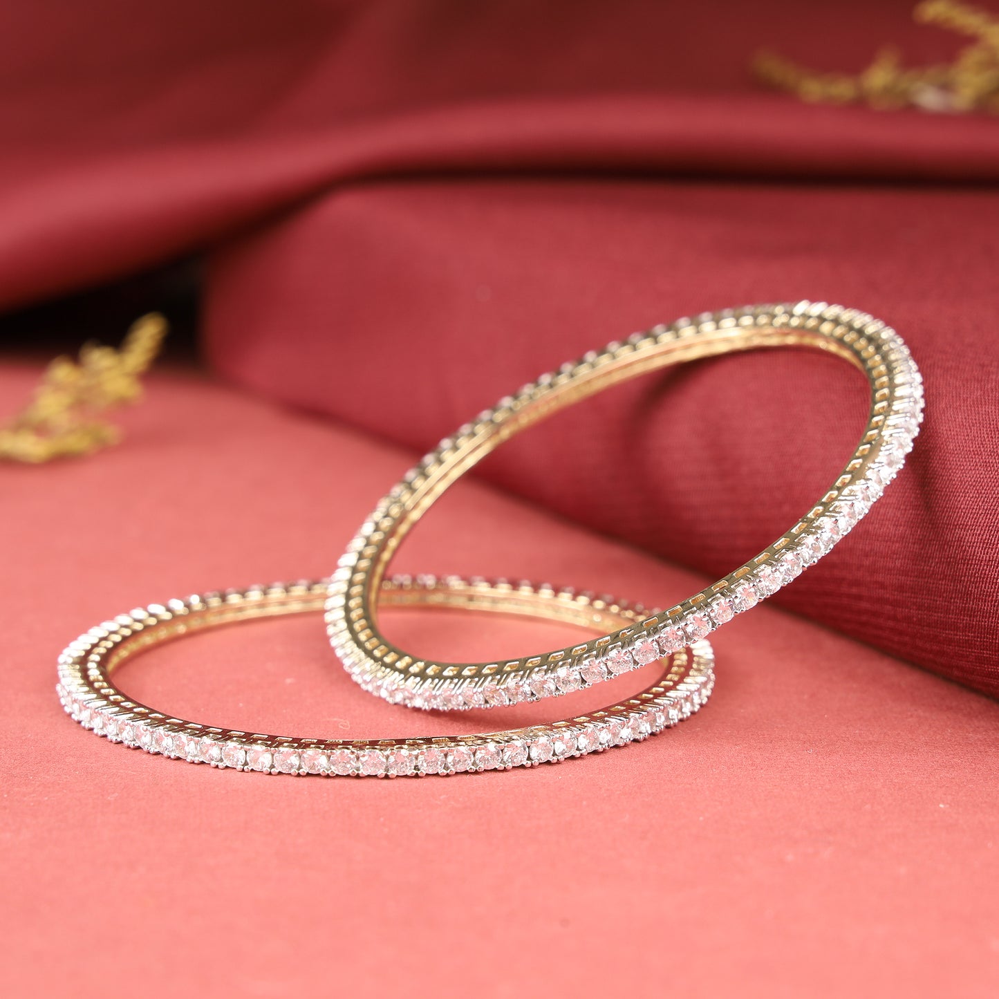 Cubic Zirconia Bangles Set