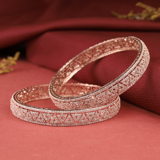 American Diamond Bangles Set