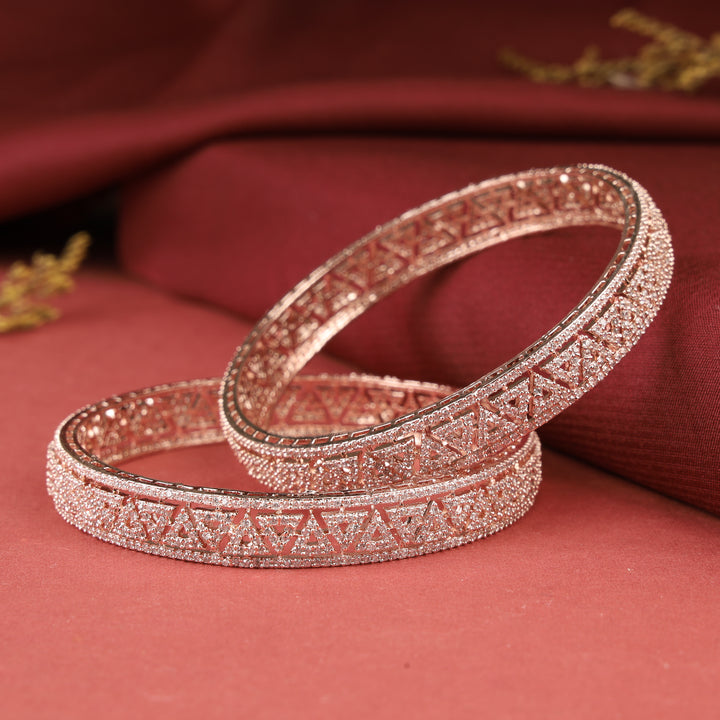 American Diamond Bangles Set