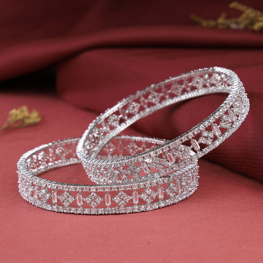 Beautiful Design Zircon Bangle Set