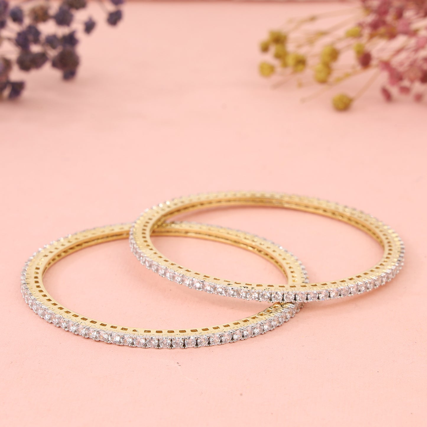 Cubic Zirconia Bangles Set