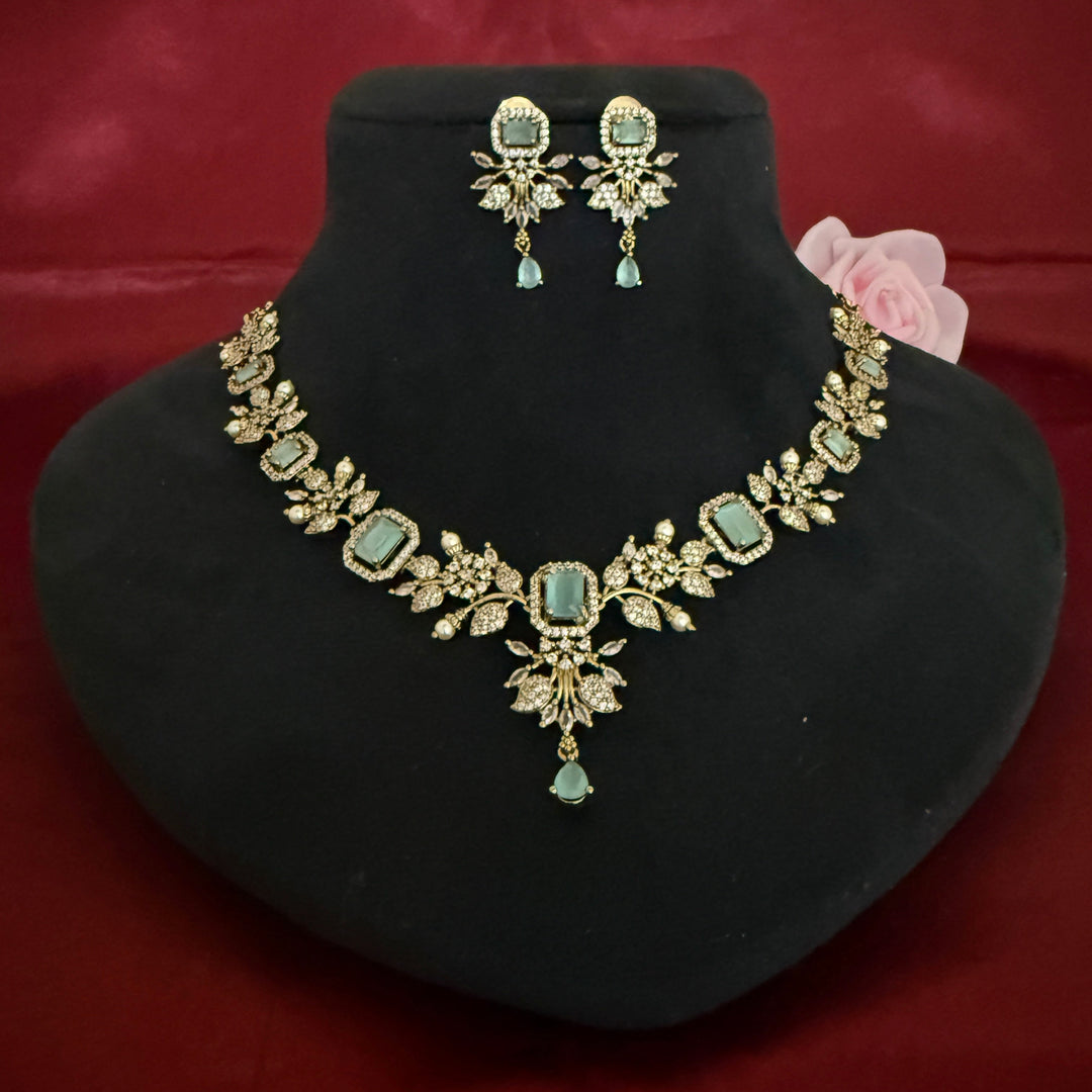 Designer Zircon Necklace Set