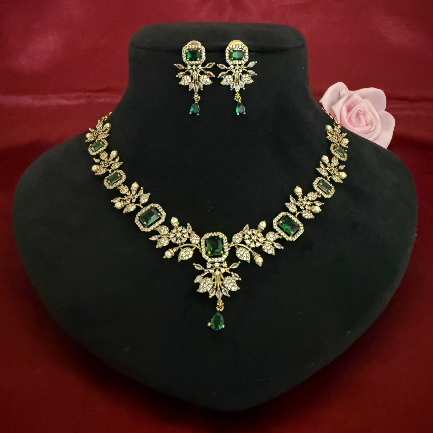 Designer Zircon Necklace Set