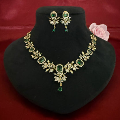 Designer Zircon Necklace Set