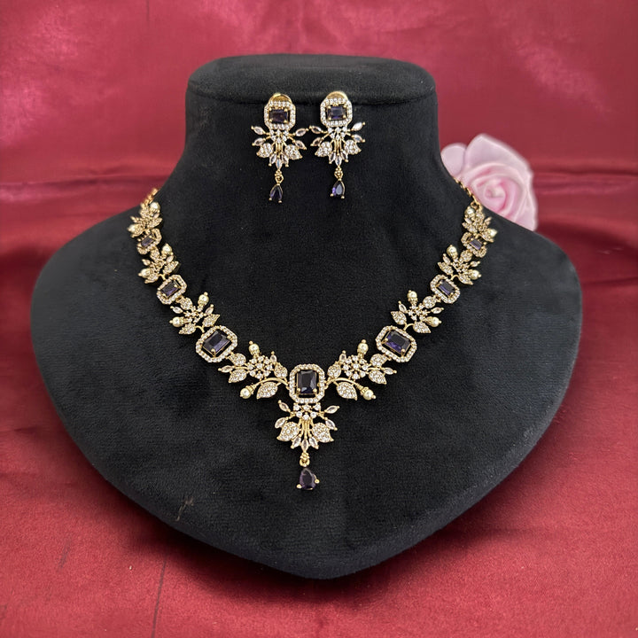 Designer Zircon Necklace Set