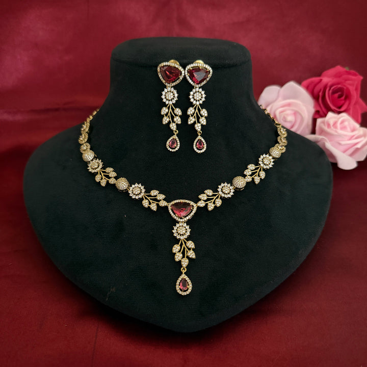 Classic Zircon Necklace Set