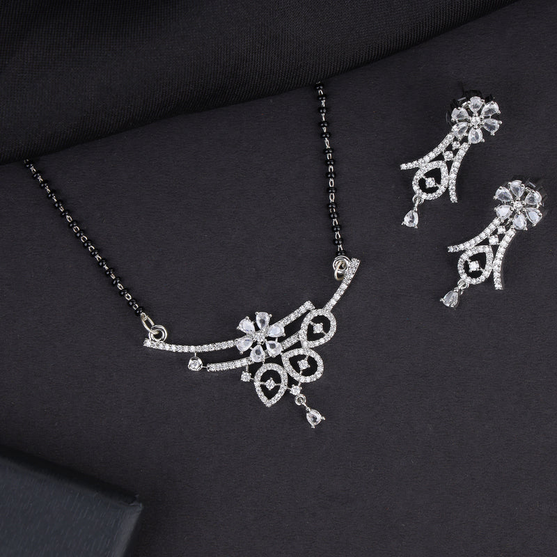 Stylish American Diamond Mangalsutra