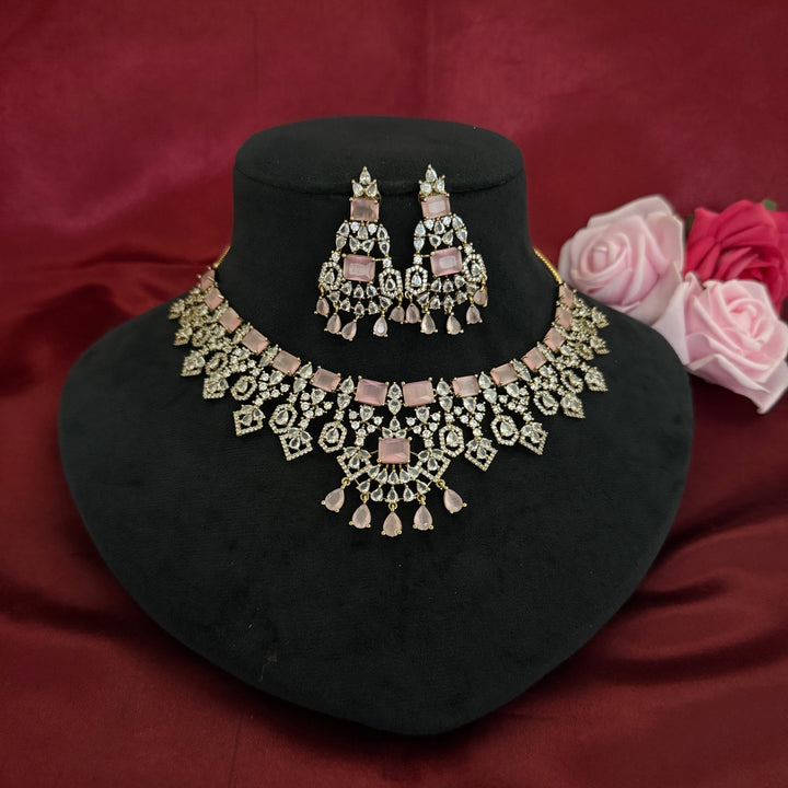 Gold Plated Zircon Necklace Set