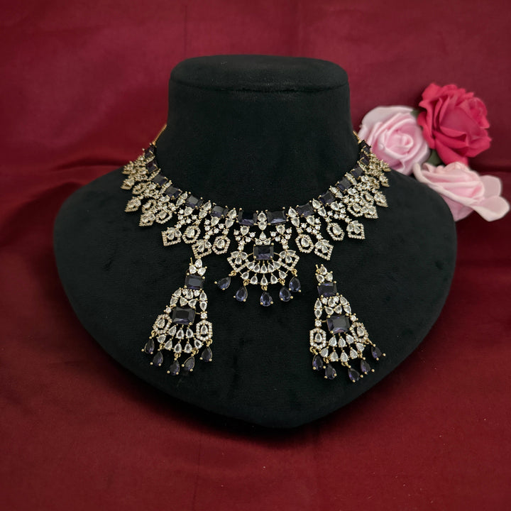 Gold Plated Zircon Necklace Set