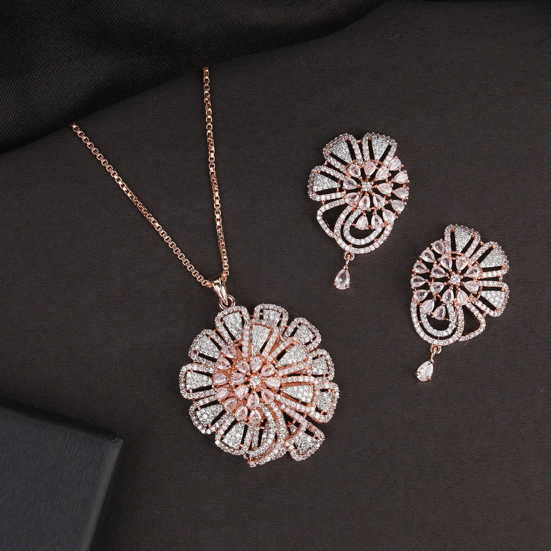 Sunflower Design Exclusive Pendant Set