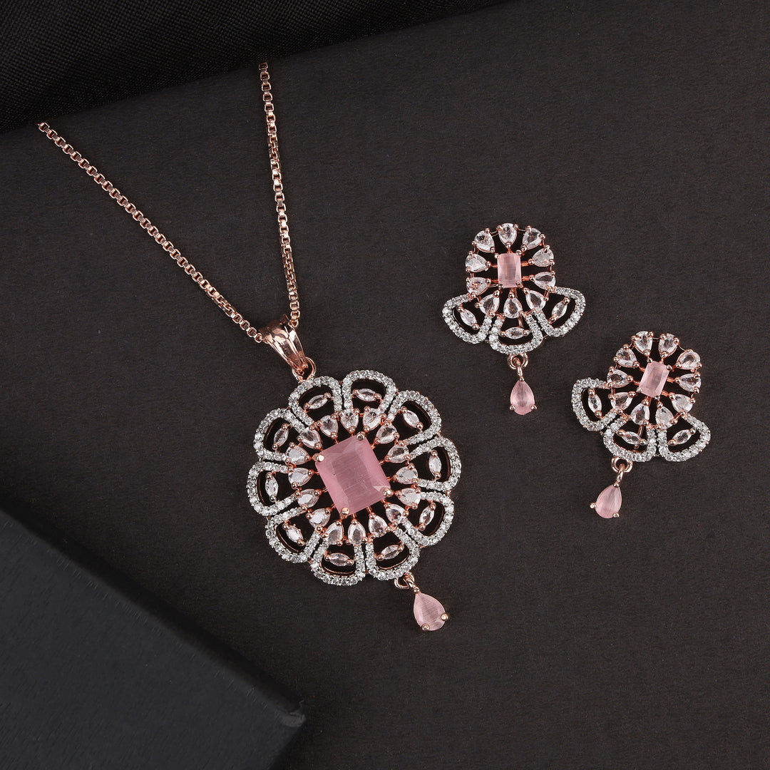 Zircon Pendant Set
