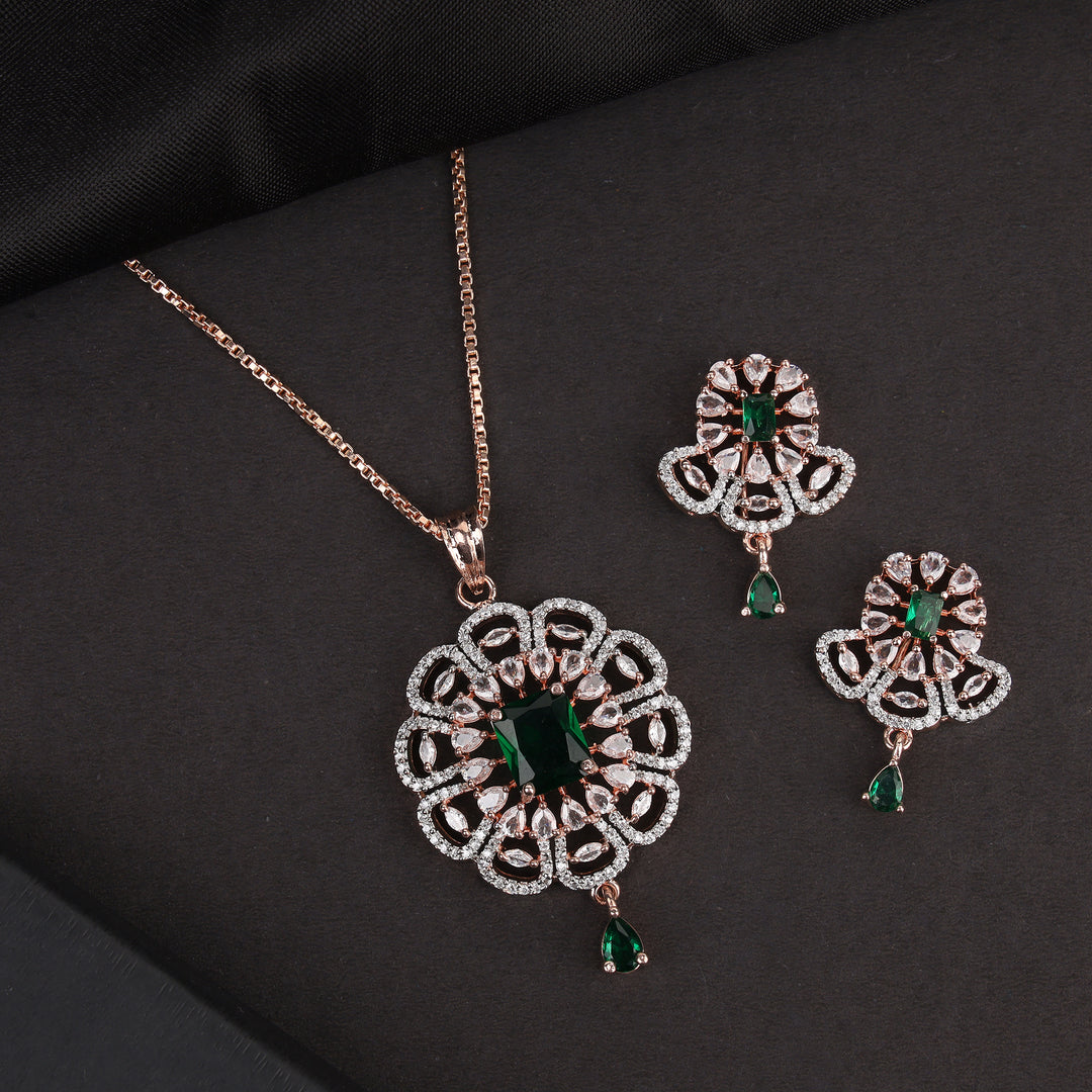 Zircon Pendant Set