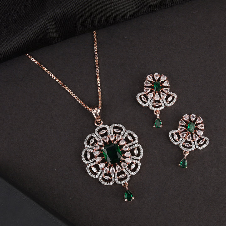 Zircon Pendant Set