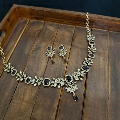 Designer Zircon Necklace Set