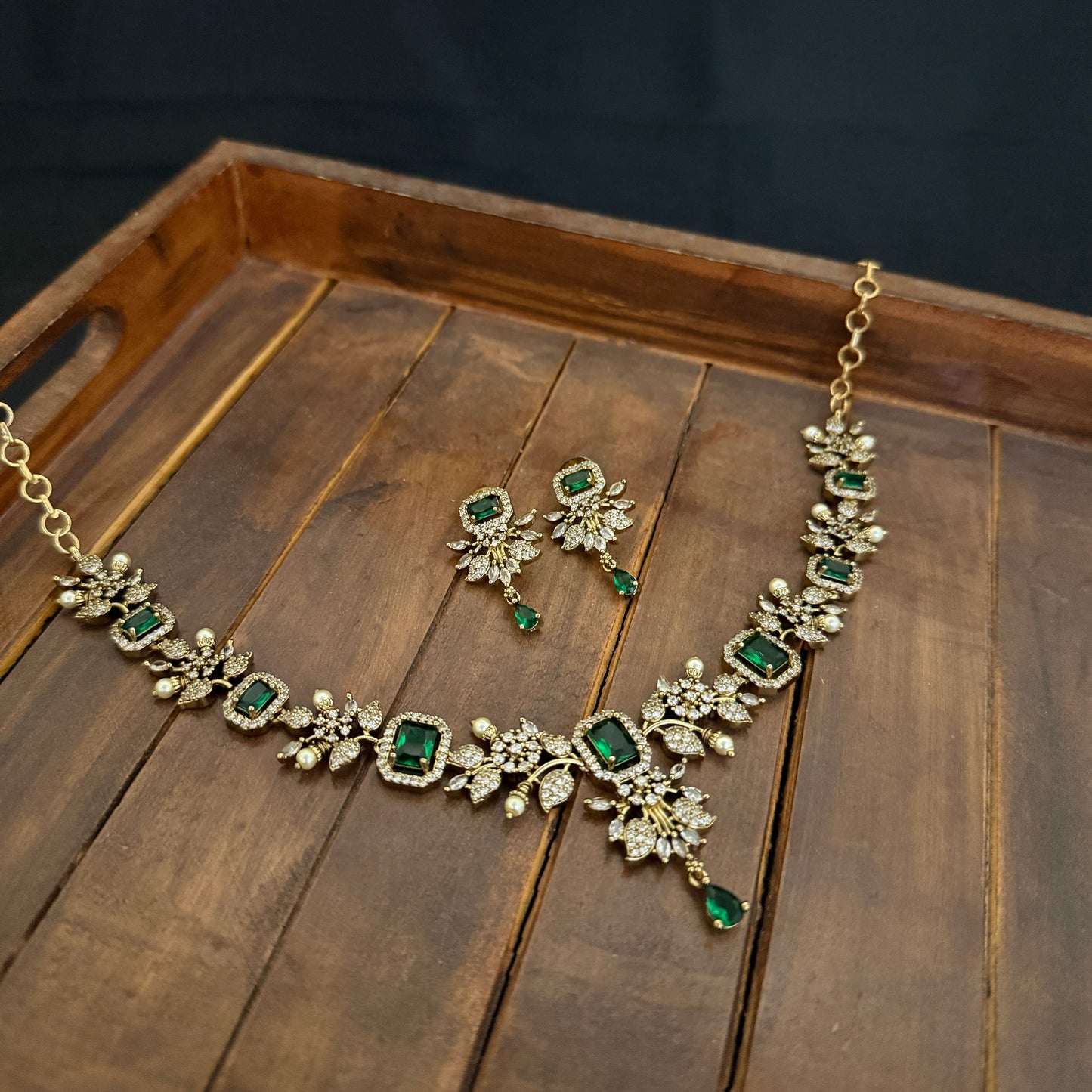 Designer Zircon Necklace Set