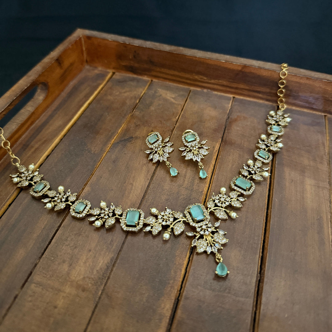 Designer Zircon Necklace Set