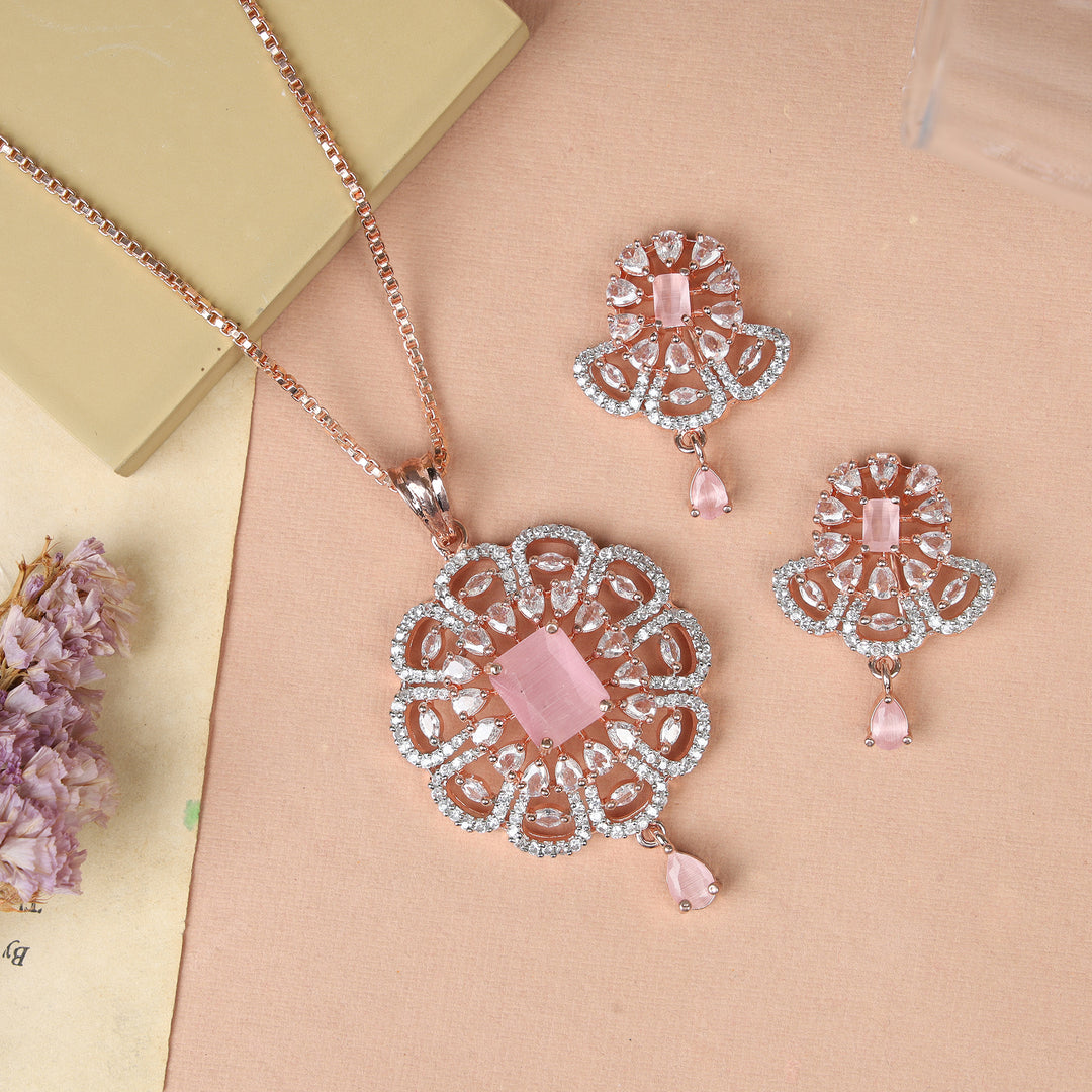 Zircon Pendant Set