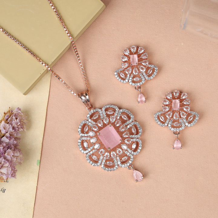 Zircon Pendant Set