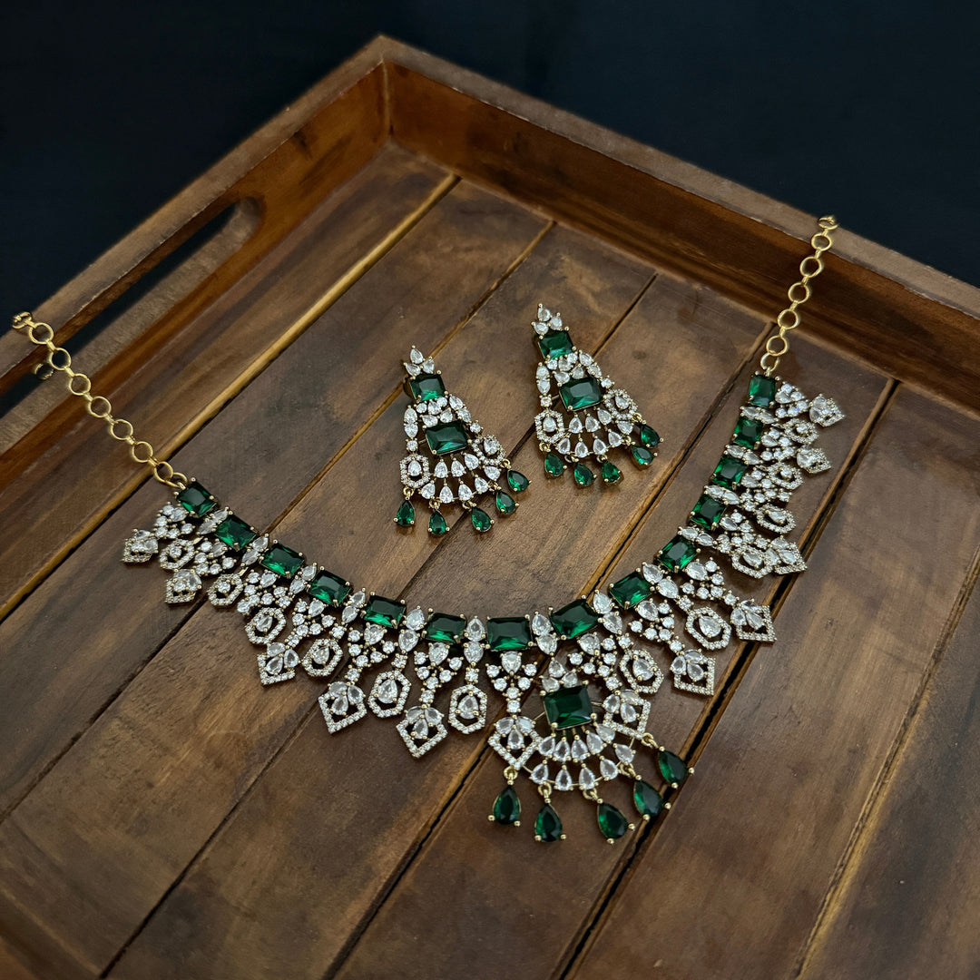 Gold Plated Zircon Necklace Set