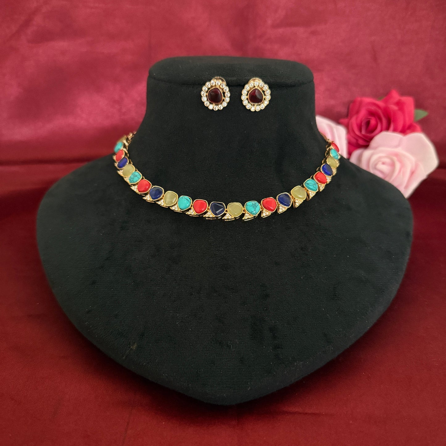 Multi Color Necklace Set