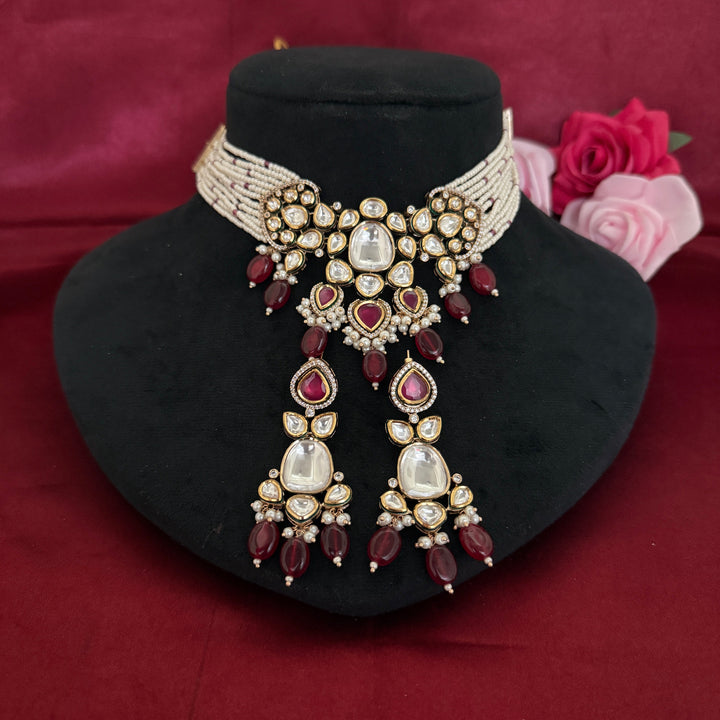 Bridal Kundan Polki Choker Set