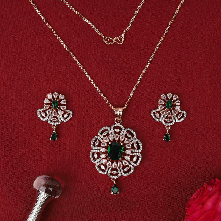 Zircon Pendant Set