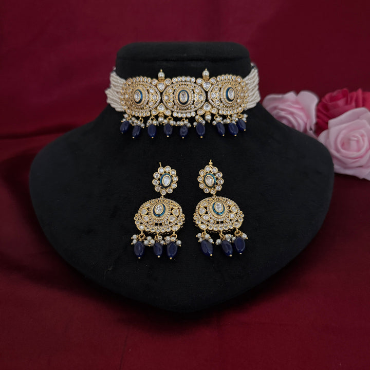 Traditional Kundan Polki Choker Set