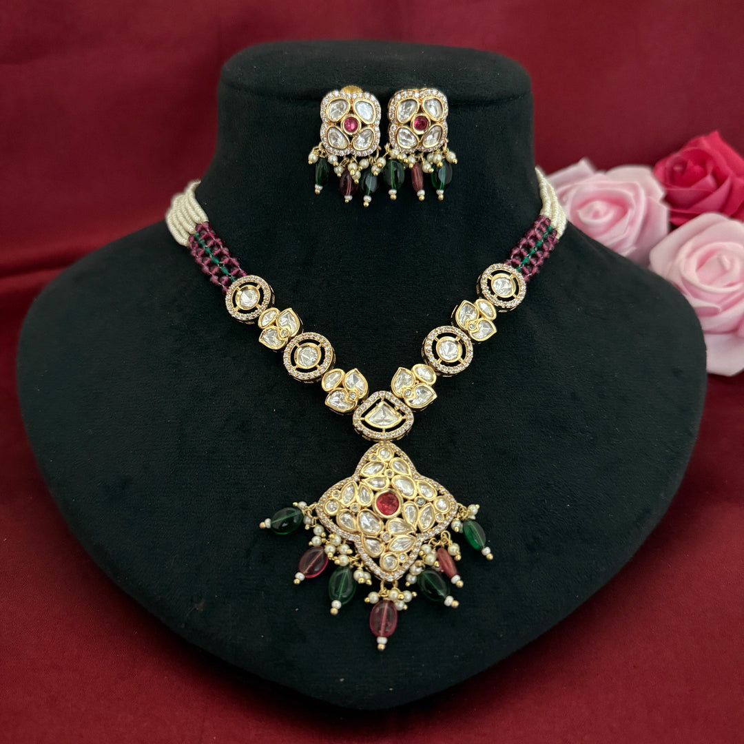 Kundan Polki Necklace Set