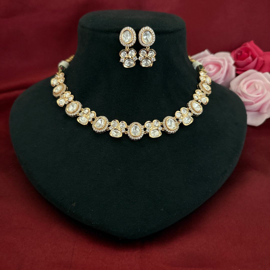 Uncut Kundan Polki Necklace Set