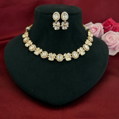 Uncut Kundan Polki Necklace Set
