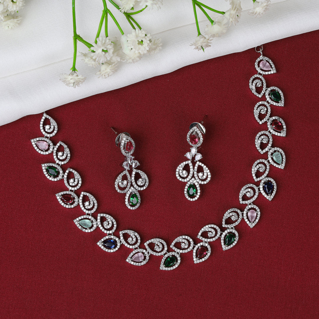 Multi Colour Necklace Set