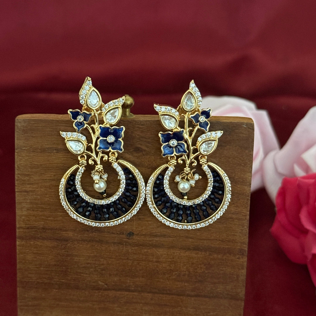 Unique Kundan Polki Earrings