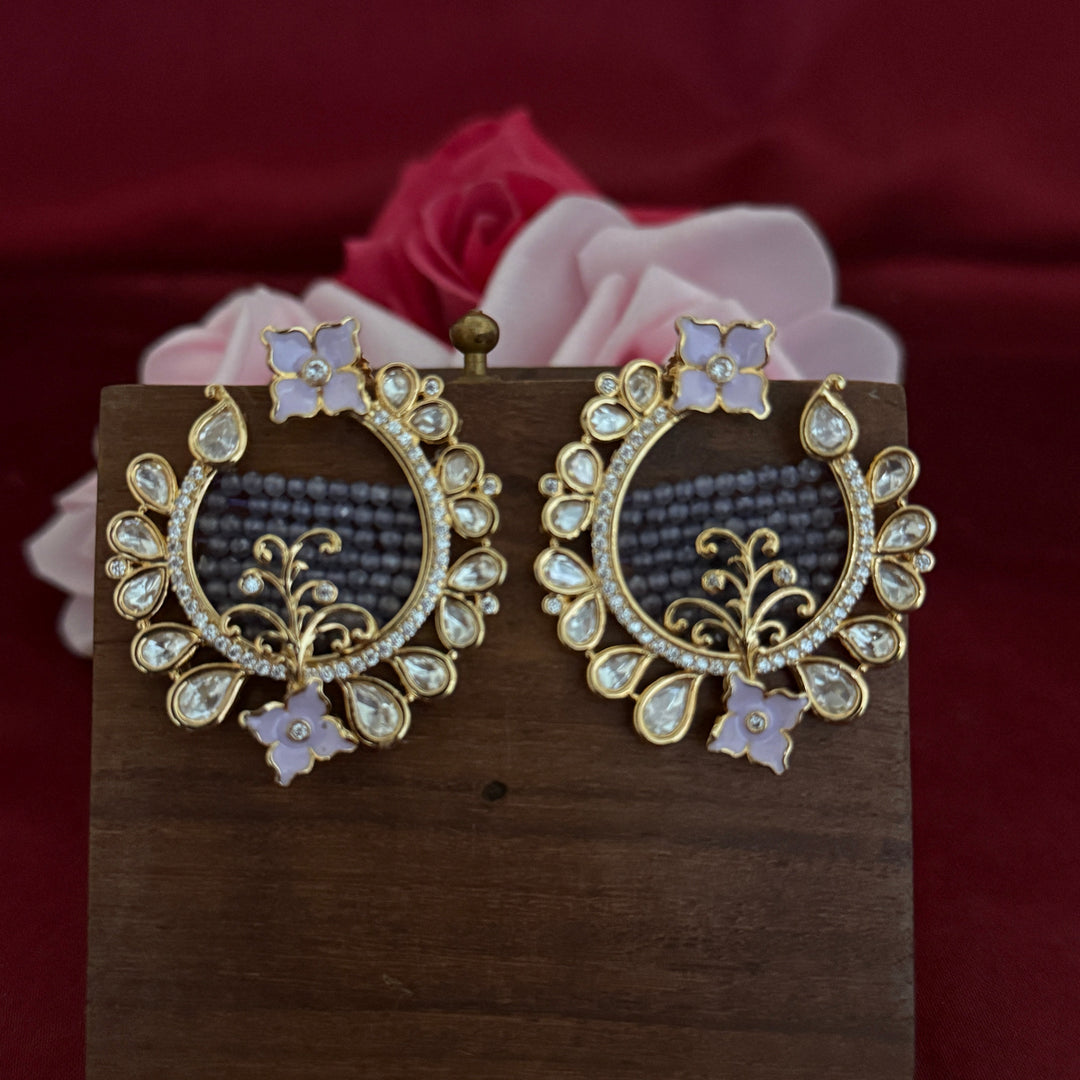 Beautiful Kundan Polki Earrings