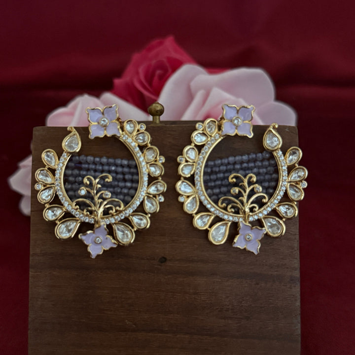Beautiful Kundan Polki Earrings