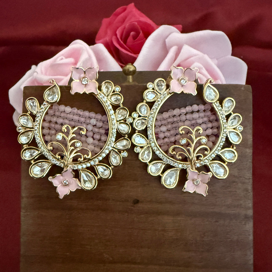 Beautiful Kundan Polki Earrings