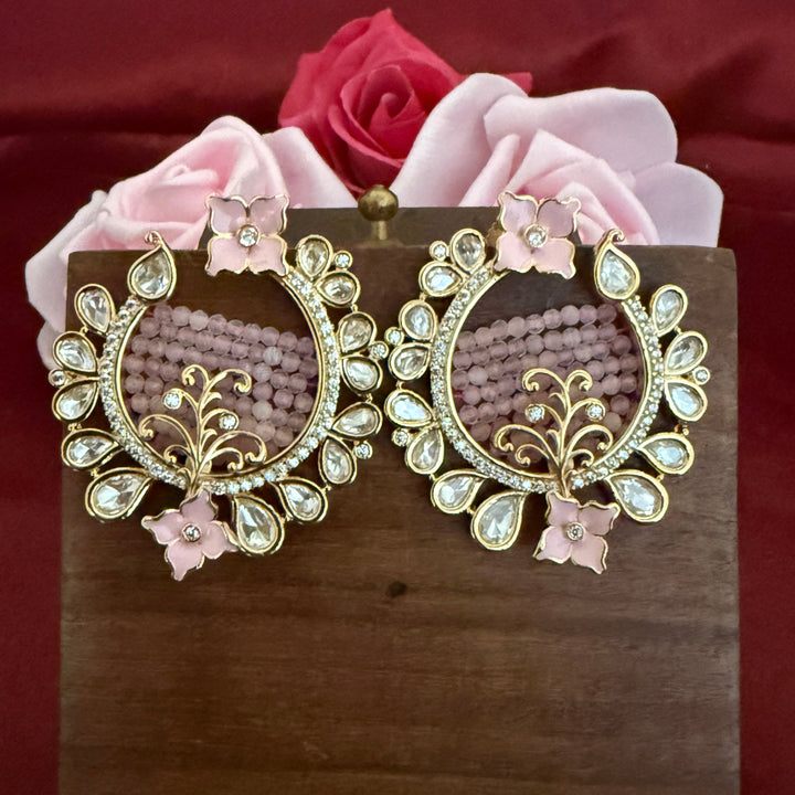 Beautiful Kundan Polki Earrings