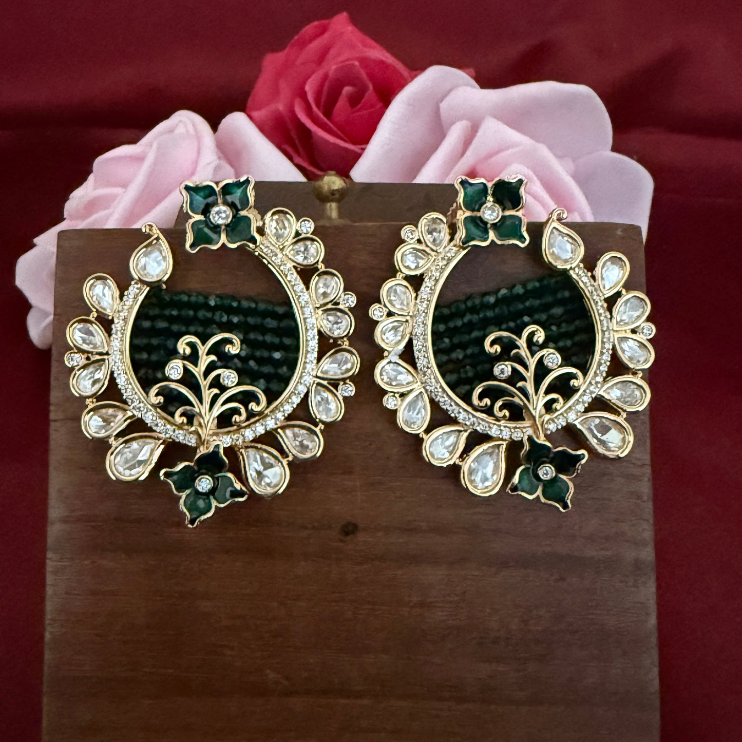 Exclusive Kundan Polki Earrings