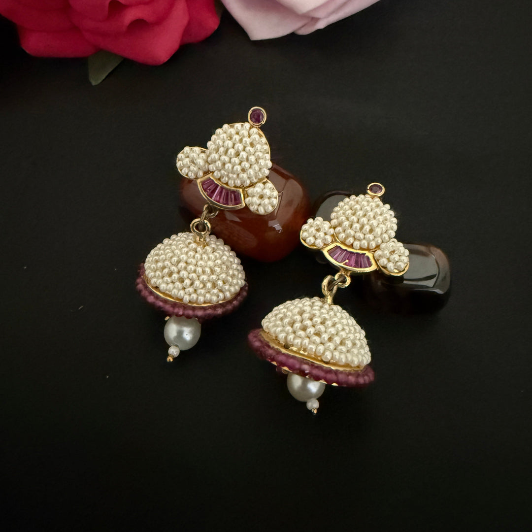 Pearl Kundan Polki Choker Set