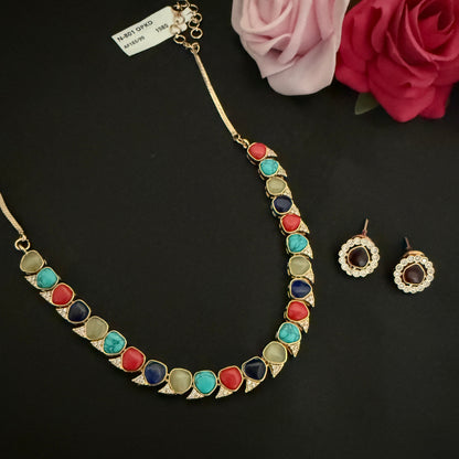 Multi Color Necklace Set